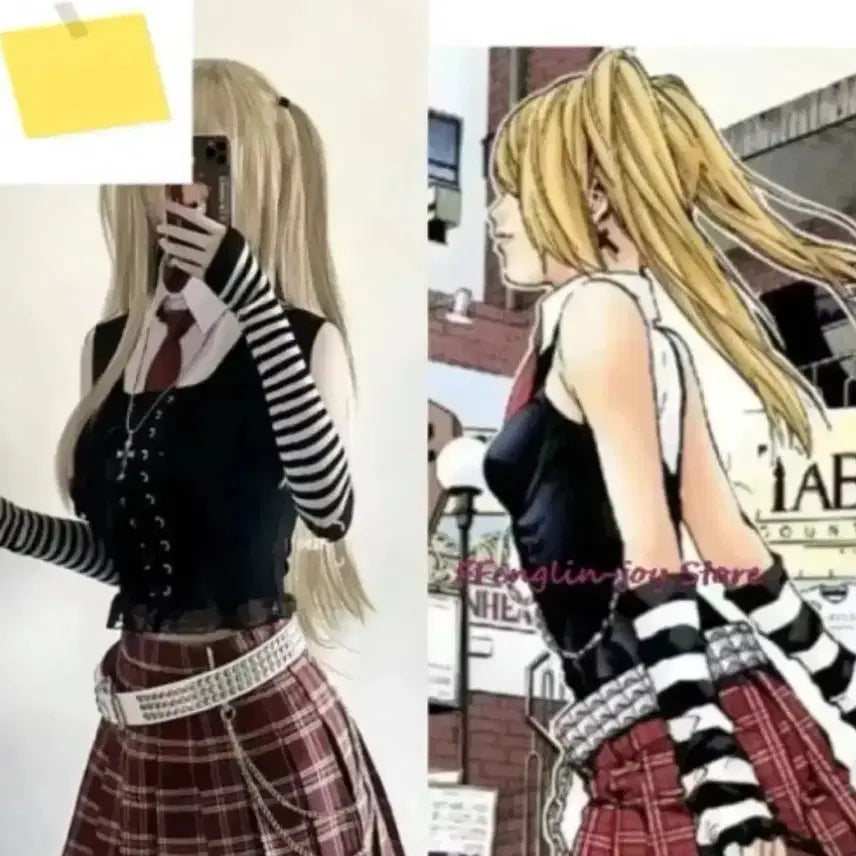 [BUNJANG] Death Note Misa Cosplay Full Set / 데스노트미사코스프레대여(풀셋)(추가금x)(최저가)