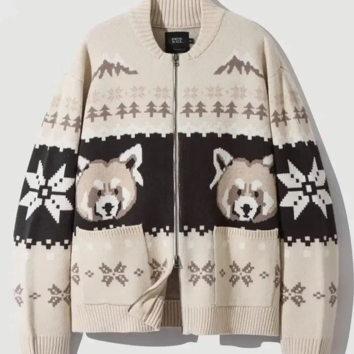 [BUNJANG] Dimitri Black Nordic Cardigan XL / 디미트리블랙 노르딕 가디건 XL
