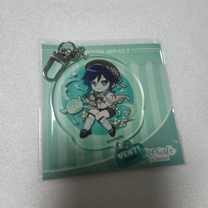 [BUNJANG] Genshin Cafe Picnic Series Venti Acrylic Keychain / 원신카페 소풍시리즈 아크릴키링(벤티)