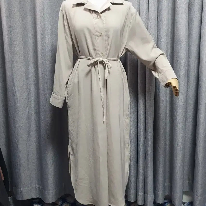 [BUNJANG] Charr Maxi Dress / 차르르 그레이 맥시원피스