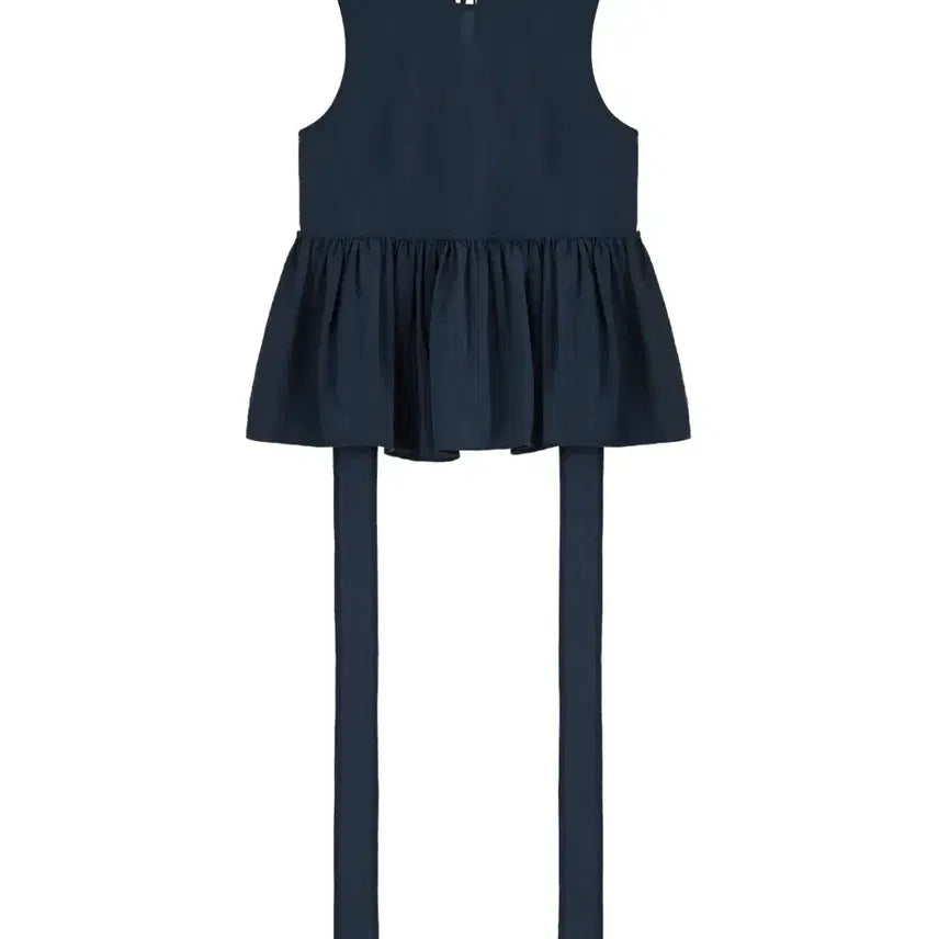 [BUNJANG] Cosmoss Airy Strap Sleeveless Blouse (Navy) / 코스모스 블라우스 AIRY STRAP SLEEVELESS (NAVY)