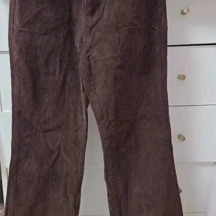 [BUNJANG] Brown Corduroy Boots-cut Pants / 브라운 코듀로이 팬츠