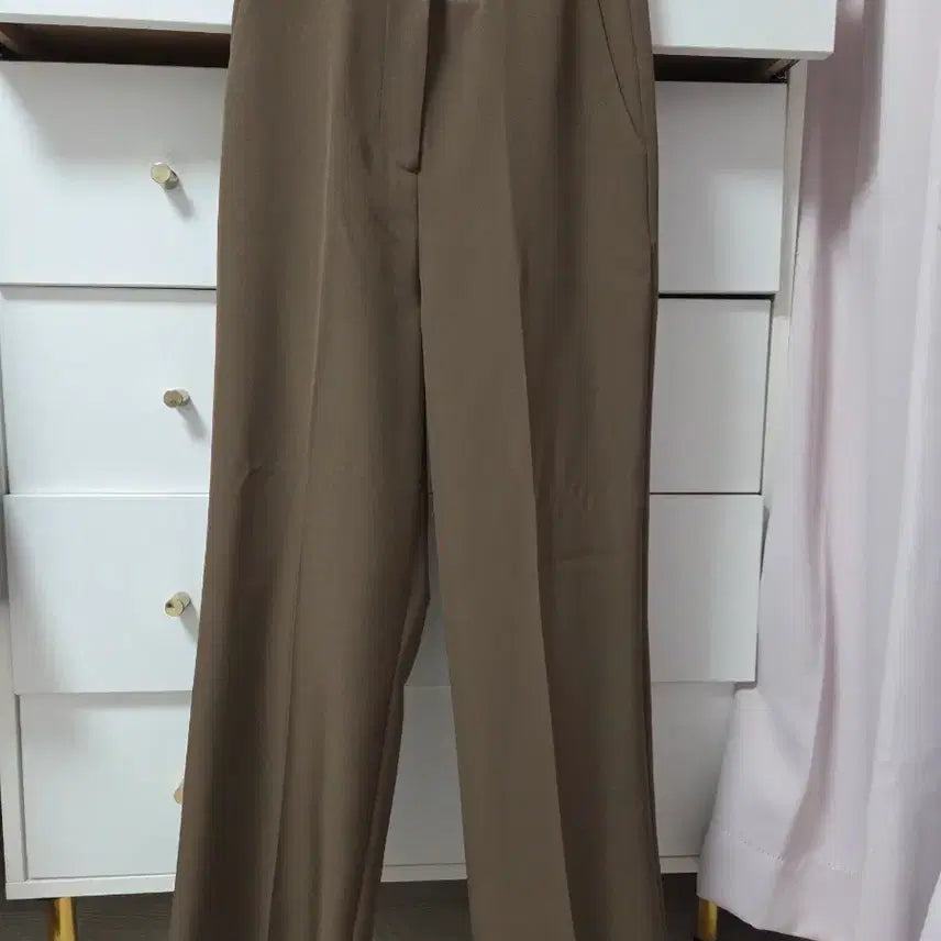 [BUNJANG] Brown Slacks / 브라운 슬랙스