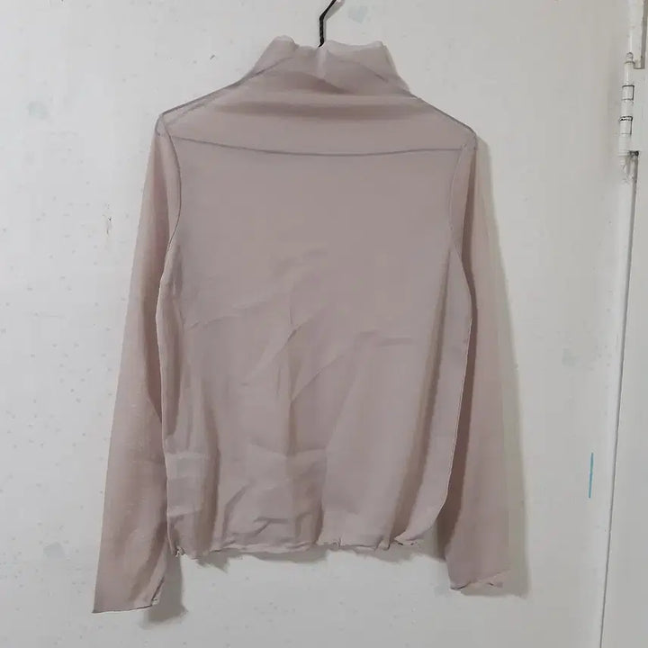 [BUNJANG] Sexy Glam See-through Long Sleeve Top / 섹시 글램 화이트 베이지 시스루 폴라 긴팔 티
