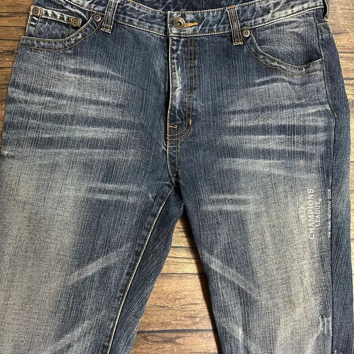 [BUNJANG] BANG BANG UTD CO Washed Denim Jeans / BANG BANG UTD CO 워싱 데님 청바지 34사이즈 빈티지특