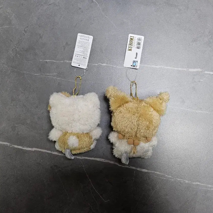 [BUNJANG] Sanrio Kitty Kuromi Glitter Keychain Bundle Set / 반짝골드 일괄