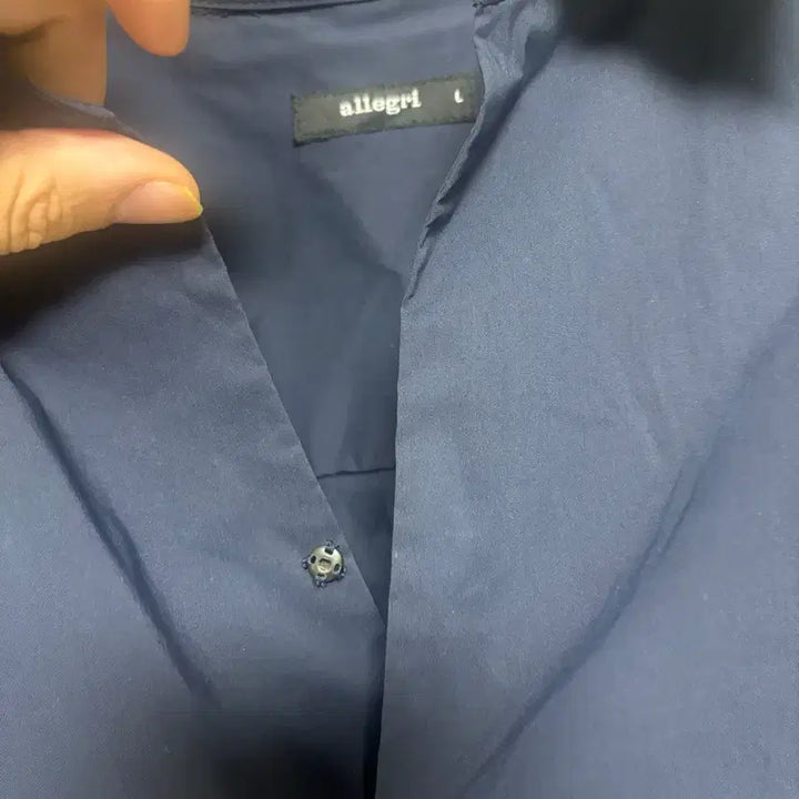 [BUNJANG] Allegri 23SS Navy Tunic Shirt / allegri 알레그리  23SS 진남색 봄용 튜닉 셔츠