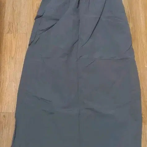 [BUNJANG] Charcoal Nylon Cargo Long Skirt / [정리중] 차콜 나일론 롱 스커트