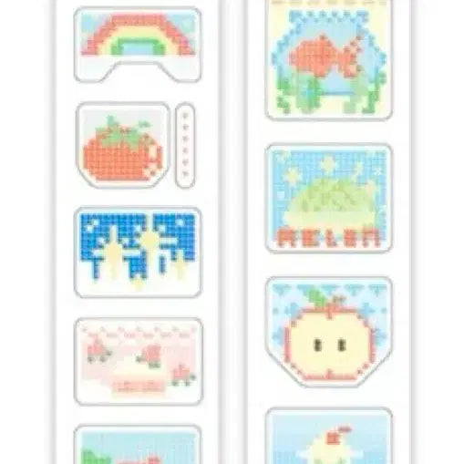 [BUNJANG] Beads Kiss Cut Sticker / 비즈발키스컷
