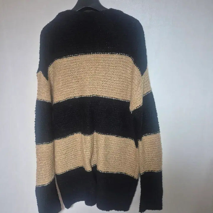 [BUNJANG] Striped Cardigan / 스트라이프 가디건 블랙/베이지