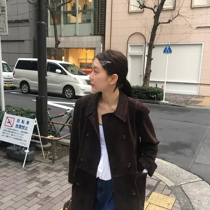 [BUNJANG] and you Mauer Double Suede Jacket (Brown) / 앤유(and you) 마우어 더블 스웨이드 자켓 (브라운)