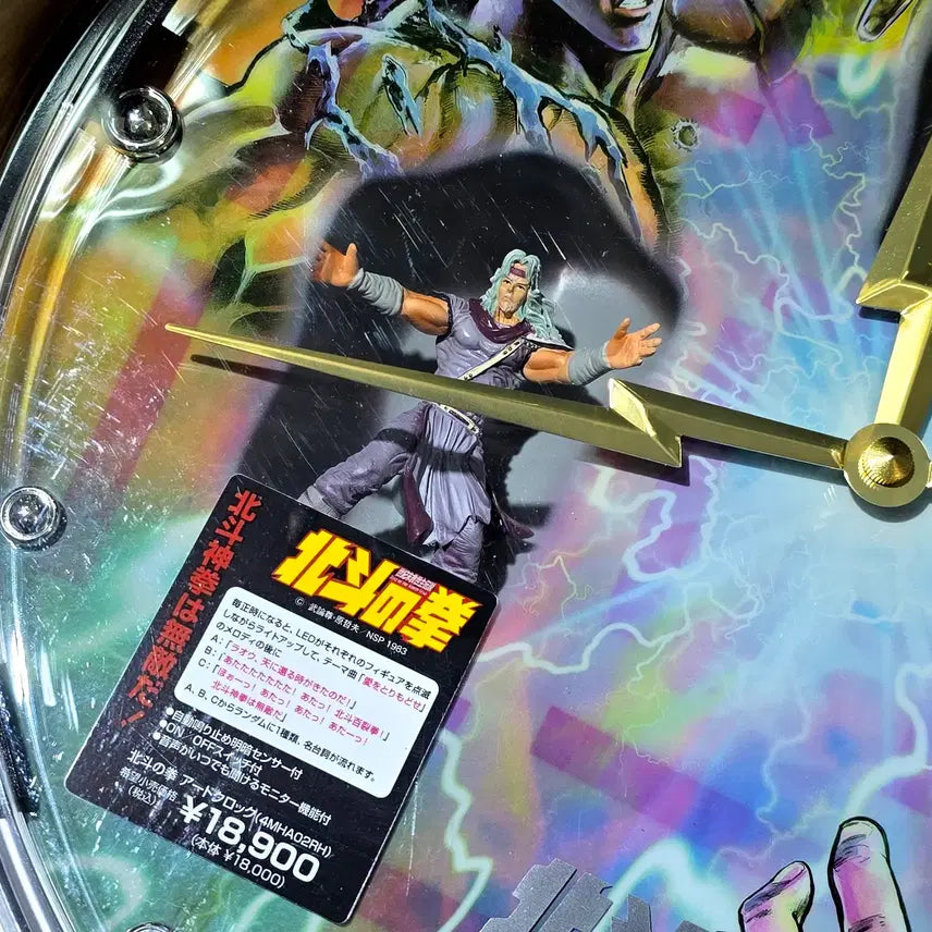 [BUNJANG] Fist of the North Star Rhythm Art Clock (1983 NSP) - Kenshiro, Raoh, Toki Figures, Voice &amp; LED Features / (미개봉)(초레어) 북두의권 리듬 아트클락 [북두신권]