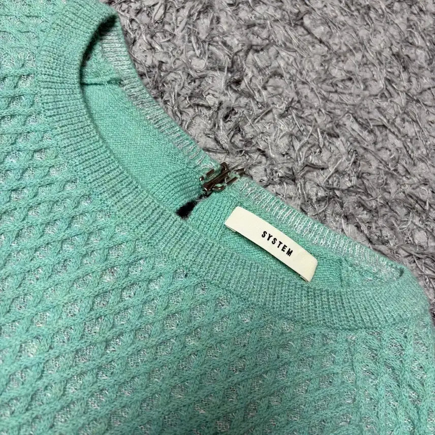 [BUNJANG] System Mint Wool Knit Sweater / 한섬 시스템 민트 니트