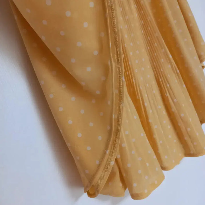 [BUNJANG] Vintage Yellow Dot Blouse / 빈티지 옐로우 도트 블라우스