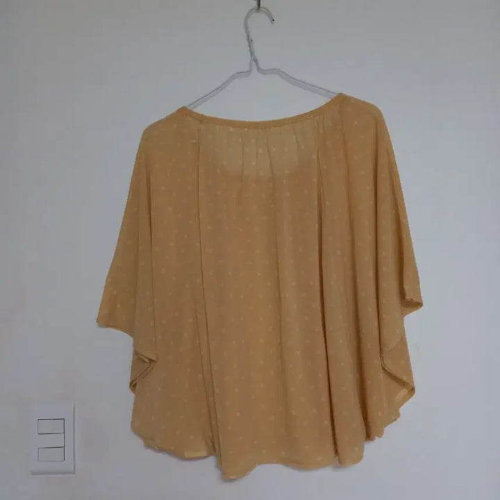 [BUNJANG] Vintage Yellow Dot Blouse / 빈티지 옐로우 도트 블라우스