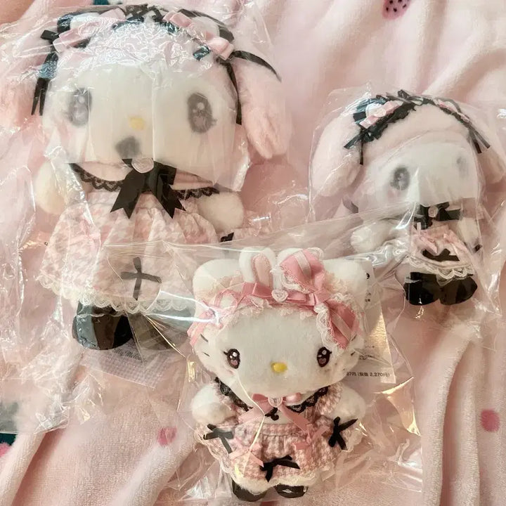[BUNJANG] Sanrio Yumemall My Melody &amp; Hello Kitty Mascot Bundle / 산리오 유메리본 마이멜로디 키티 누이 마스코트 일괄
