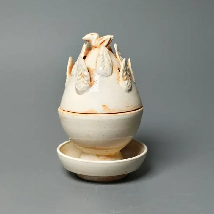 [BUNJANG] Song Dynasty White Porcelain Lotus Leaf Phoenix Balsan Incense Burner Antique Chinese Ceramic Art Collectible / 송대 백자 연엽문 봉황 박산향로 중국도자기 골동품 미술품 수집품