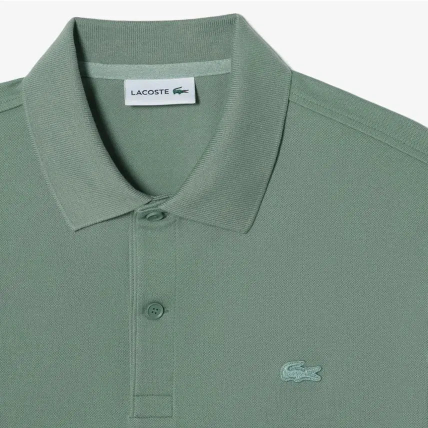 [BUNJANG] Lacoste Polo Shirt Dark Khaki / 미개봉 라코스테 컬러크록 폴로 피케티 반팔 100 다크카키