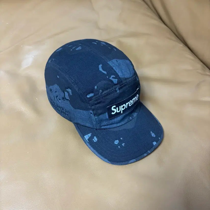 [BUNJANG] Supreme Camp Cap Overdyed Camo Black Hat / 슈프림 캠프캡 모자 박스로고 21ss 오버다이드 카모 블랙