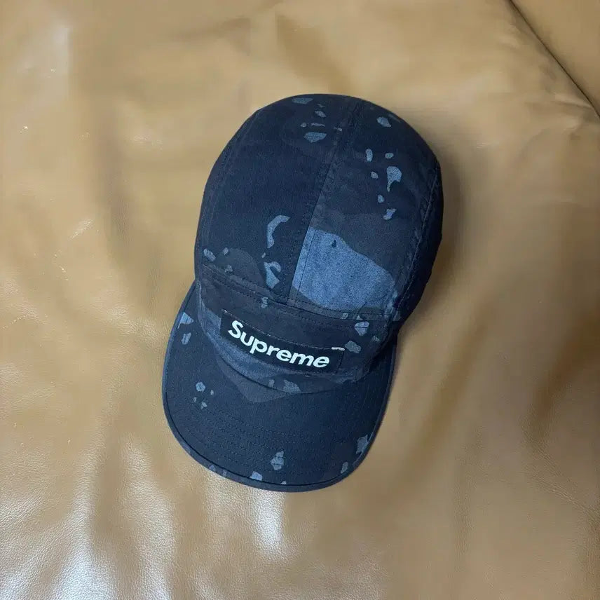 [BUNJANG] Supreme Camp Cap Overdyed Camo Black Hat / 슈프림 캠프캡 모자 박스로고 21ss 오버다이드 카모 블랙