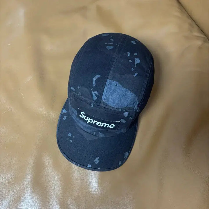 [BUNJANG] Supreme Camp Cap Overdyed Camo Black Hat / 슈프림 캠프캡 모자 박스로고 21ss 오버다이드 카모 블랙