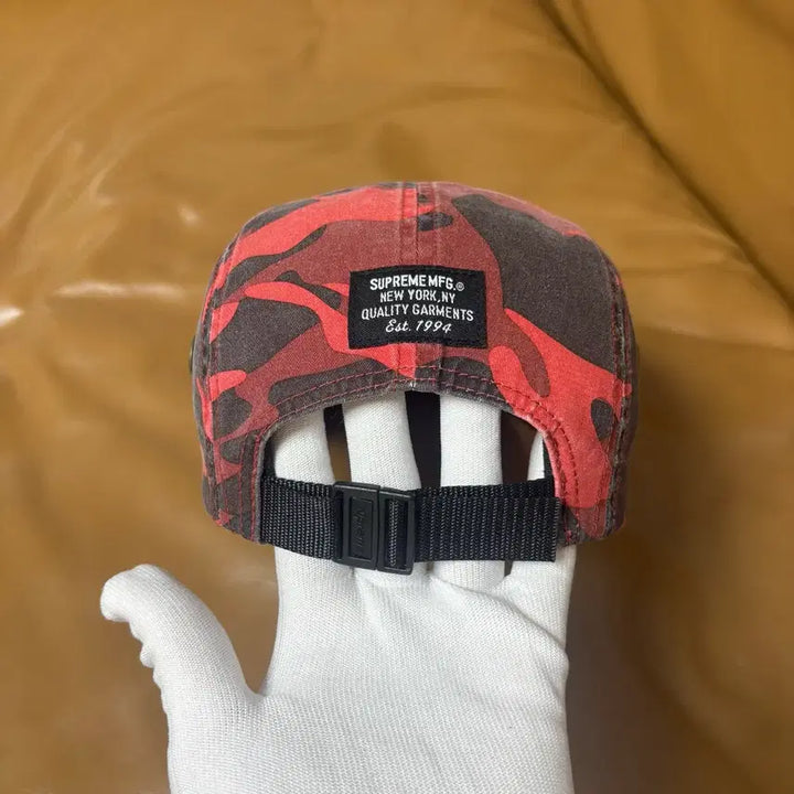 [SOLD OUT] 슈프림 캠프캡 모자 박스로고 23ss 밀리터리 카모 레드