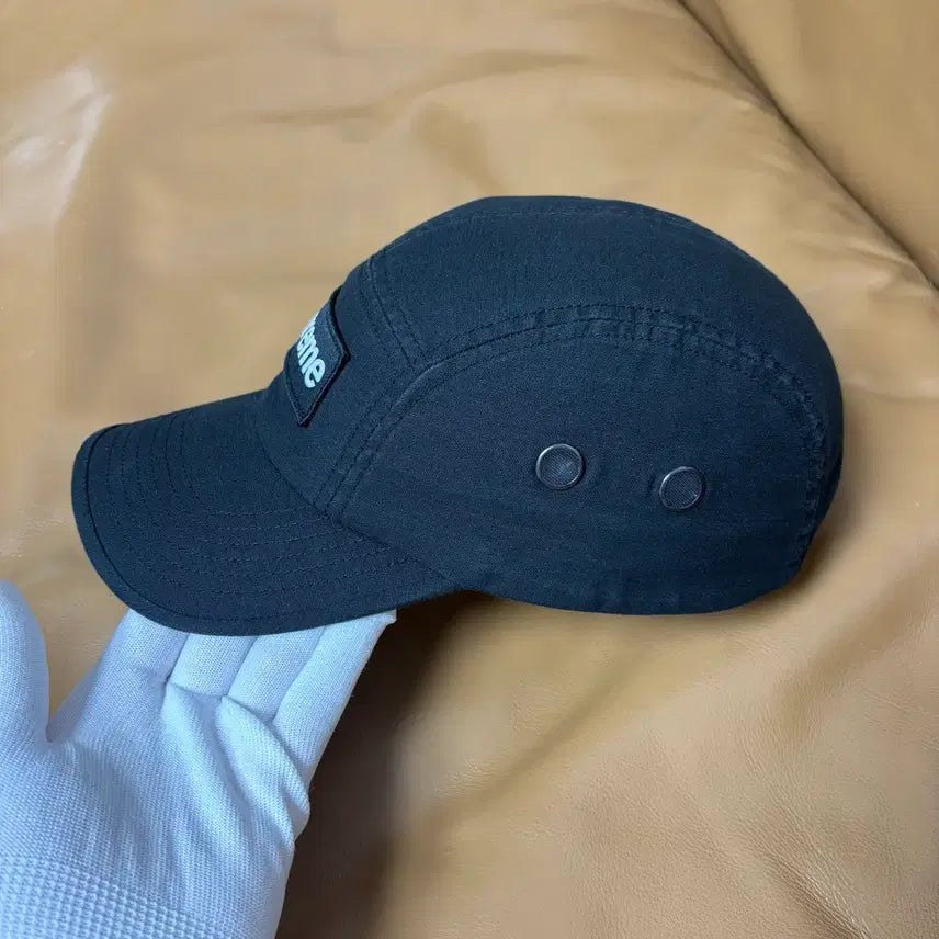 [SOLD OUT] 슈프림 캠프캡 모자 박스로고 22fw 밀리터리 블랙
