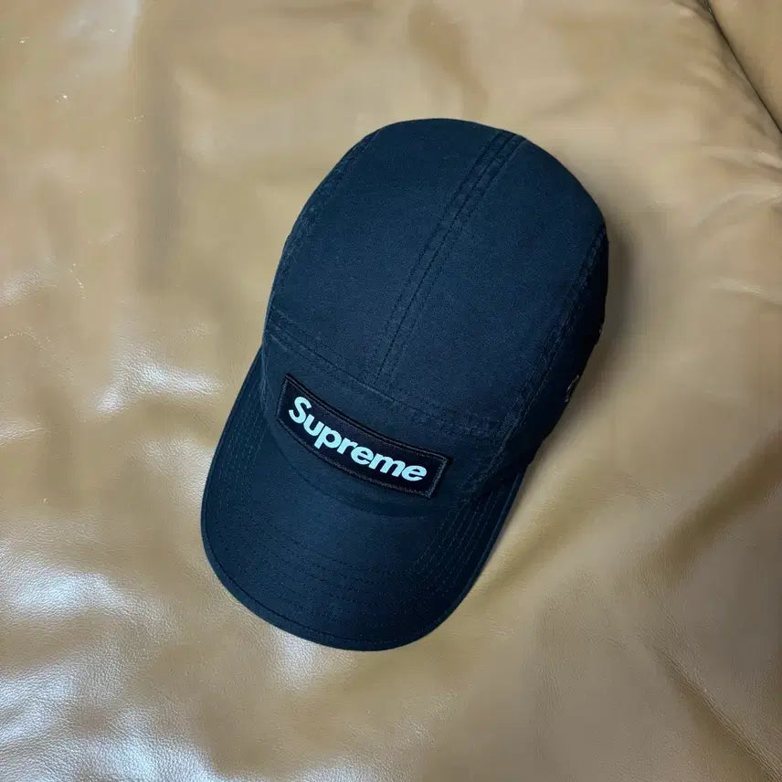 [SOLD OUT] 슈프림 캠프캡 모자 박스로고 22fw 밀리터리 블랙