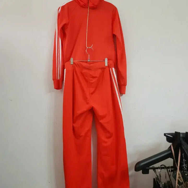 [BUNJANG] Adidas 3-Stripes Tracksuit Set Orange / 아디다스 삼선 트레이닝복 세트 오렌지