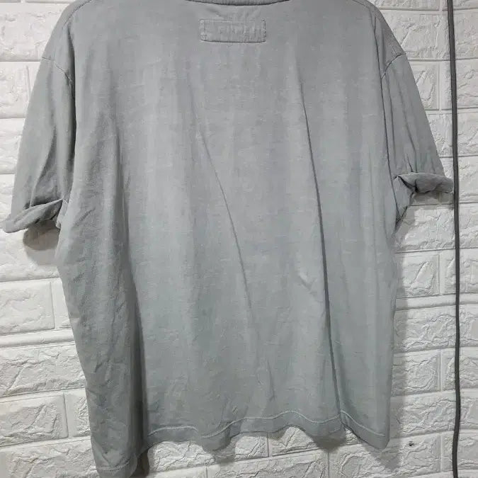 [BUNJANG] VILLA DE VIAPLAIN Light Gray Short Sleeve T-Shirt / 비아플레인 반팔 티셔츠