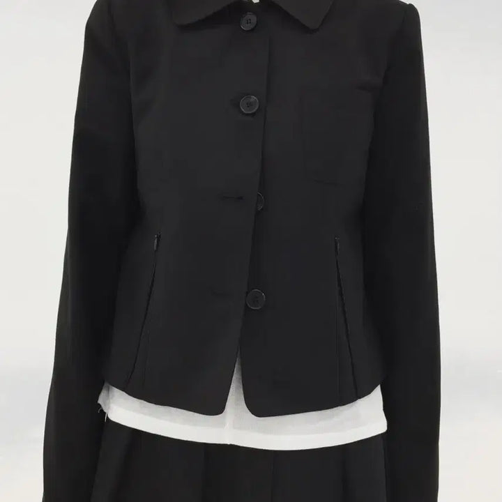 [SOLD OUT] 오운 cropped slit jacket 자체판매 블랙