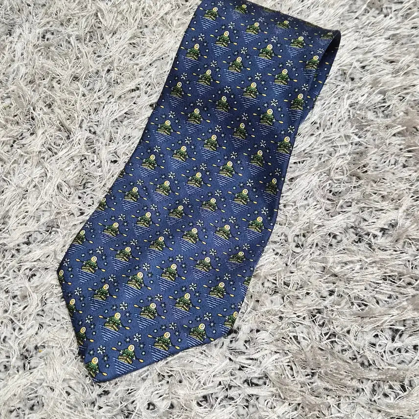 [BUNJANG] Ferragamo Pattern Tie / 페레가모Ferragamo 패턴 넥타이 Free - N20