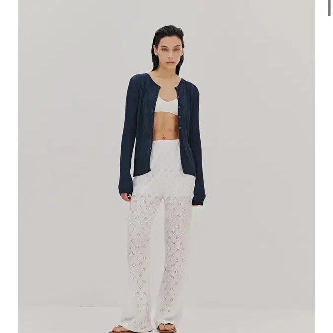 [BUNJANG] Audier Lace Bootcut Banding Pants / 새상품)오디에르 레이스 부츠컷 밴딩팬츠 Free