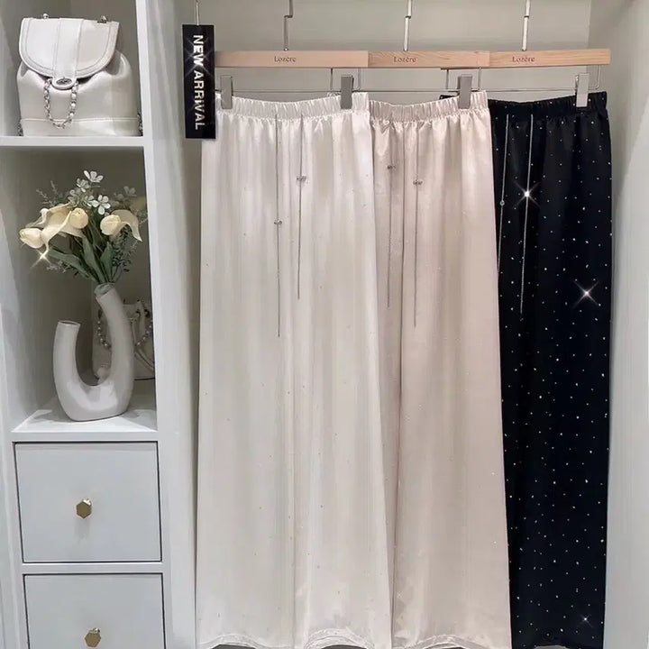 [BUNJANG] Imported Satin Cubic Pants / 수입의류 샤틴 큐빅 팬츠