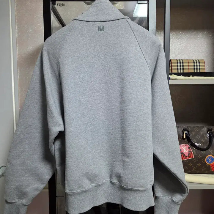 [BUNJANG] Ami Tonal Half-Zip Sweatshirt / 아미 ami 톤온톤 하프집업 맨투맨/스웨트셔츠