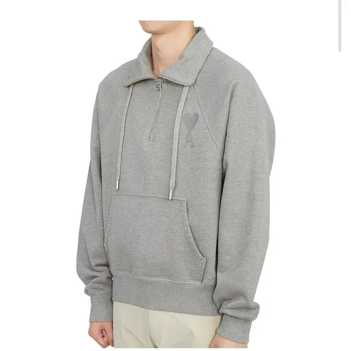 [BUNJANG] Ami Tonal Half-Zip Sweatshirt / 아미 ami 톤온톤 하프집업 맨투맨/스웨트셔츠