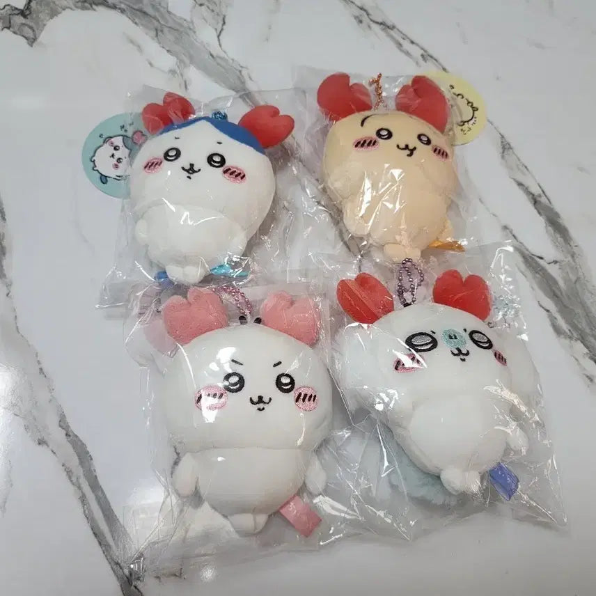 [BUNJANG] Chiikawa Crab Mascot Set (4 Types) / 치이카와 꽃게 마스코트 4종 세트(우사기,치이카와,하치와레,모몽가)