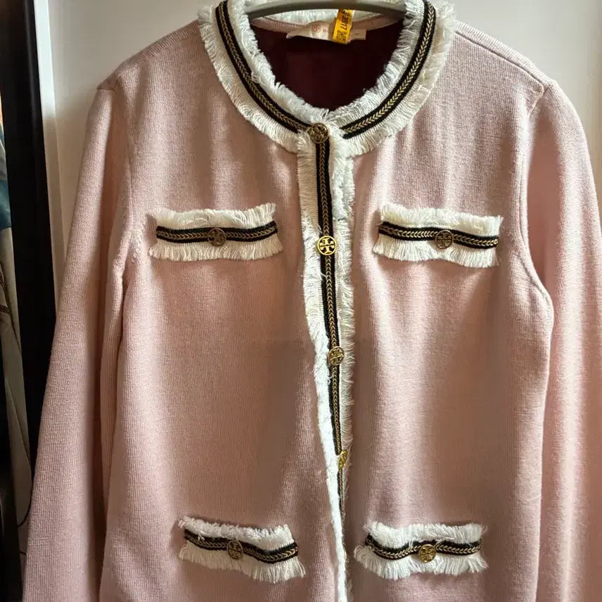 [BUNJANG] Tory Burch Pink Cardigan / 토리버치 가디건