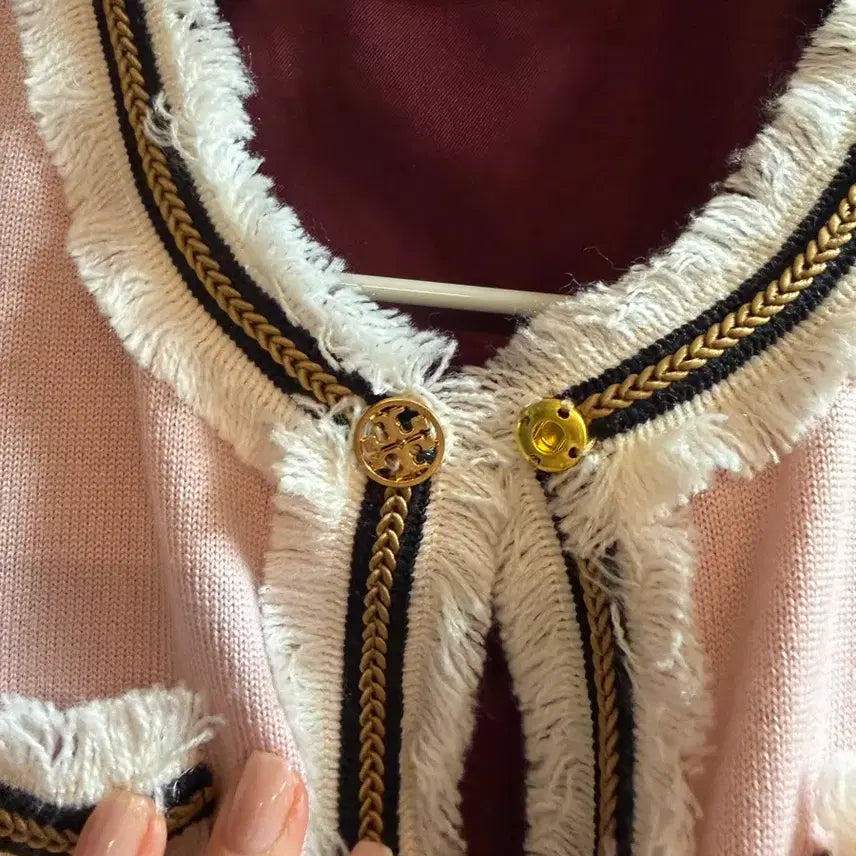 [BUNJANG] Tory Burch Pink Cardigan / 토리버치 가디건