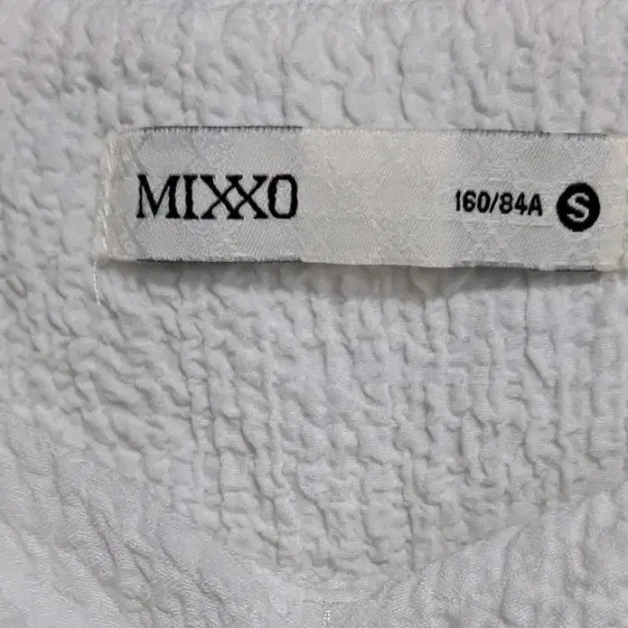 [BUNJANG] MIXXO Back Ribbon Short Sleeve Blouse / 미쏘 백리본 반팔 블라우스