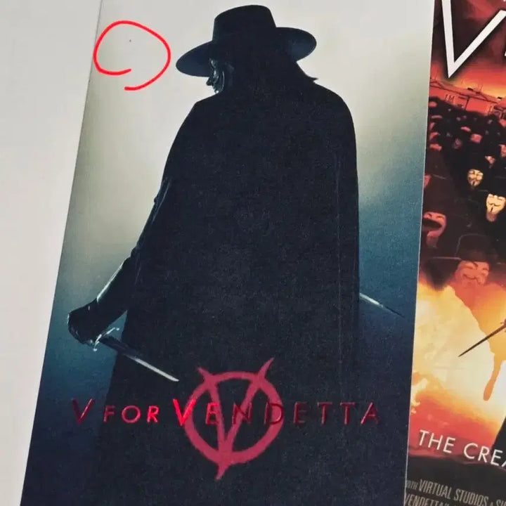[BUNJANG] V for Vendetta Original Ticket &amp; Mini Poster Postcard Set / 브이포벤데타 오티+미니포스터엽서 오리지널티켓
