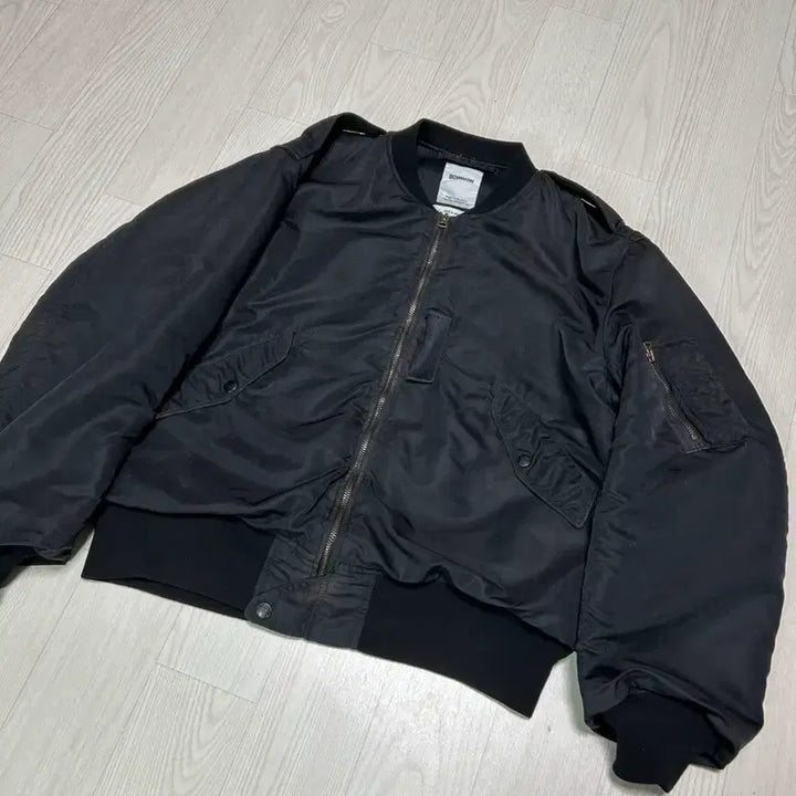 [BUNJANG] Bowwow L2B Black Bomber Jacket / [XL] bowwow 바우와우 L2B 블랙