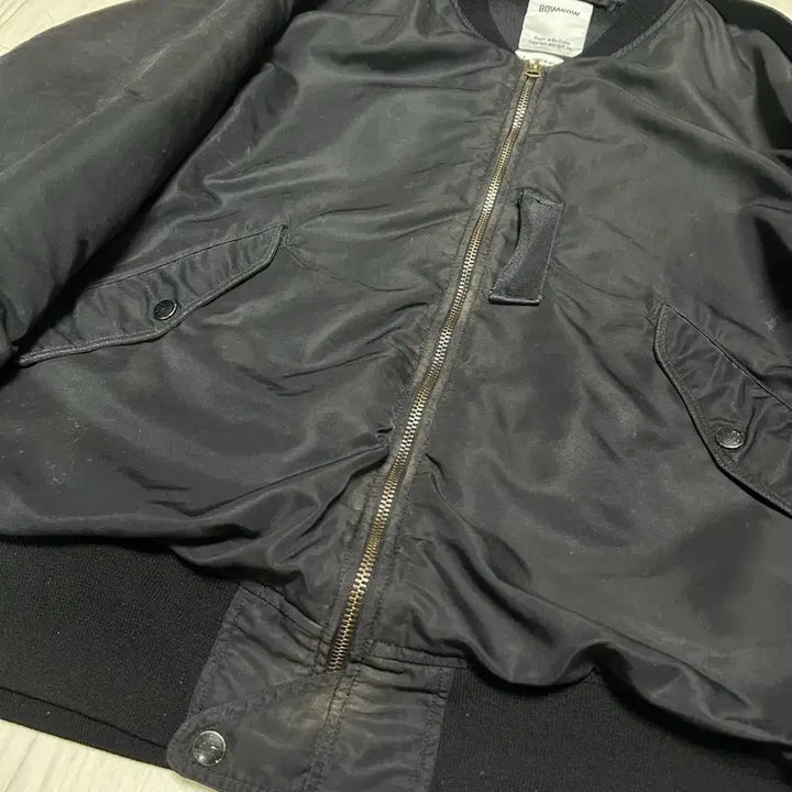 [BUNJANG] Bowwow L2B Black Bomber Jacket / [XL] bowwow 바우와우 L2B 블랙