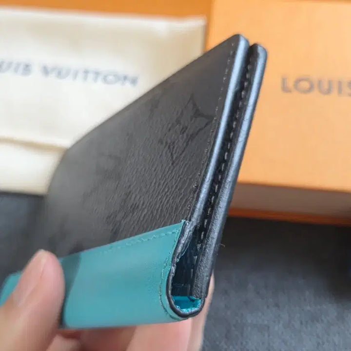 [BUNJANG] Louis Vuitton Pocket Organizer Monogram Eclipse Blue / [정품/S급] 루이비통 포켓 오거나이저 모노그램 이클립스 블루