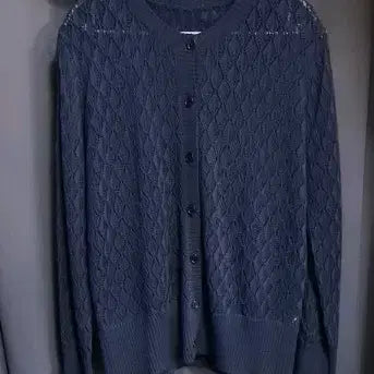 [BUNJANG] Navy Knit Cardigan / 네이비색상 니트 가디건