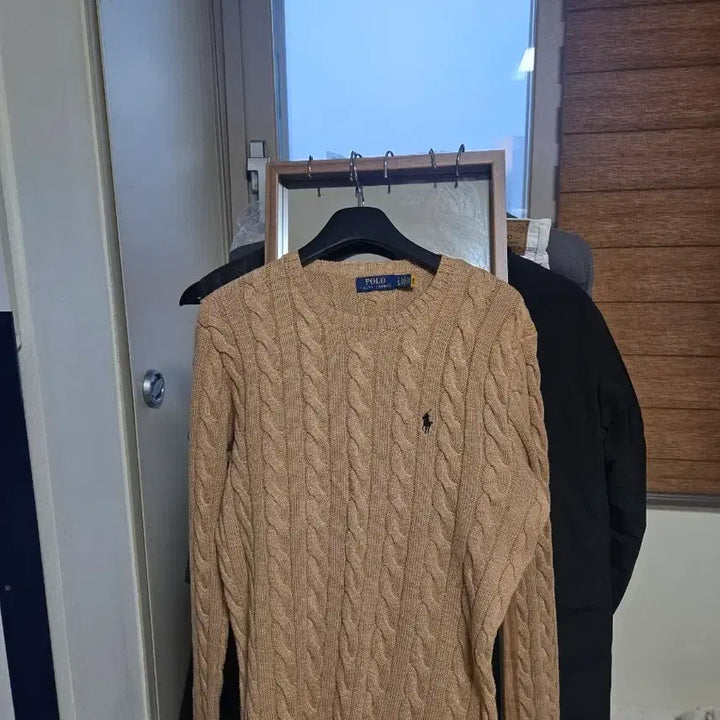 [BUNJANG] Polo Cable Knit Cotton Sweater S Size / 폴로 케이블 니트 코튼 스웨터 S사이즈