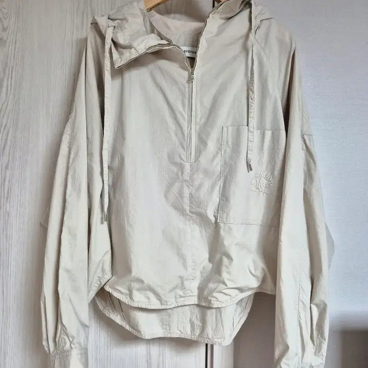 [SOLD OUT] SYSTEM 시스템 후드 바람막이 아이보리 F