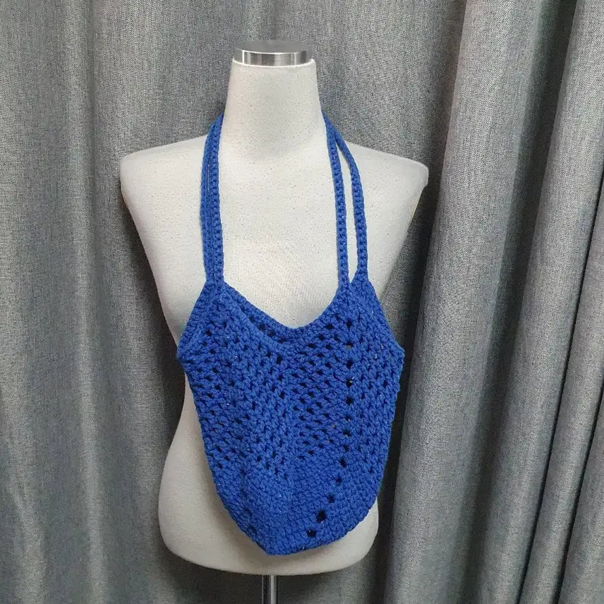 [BUNJANG] Jjaim Blue Shoulder Bag / 짜임 블루 숄더백
