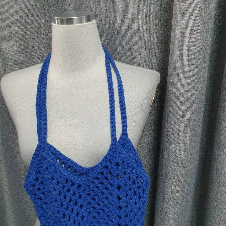 [BUNJANG] Jjaim Blue Shoulder Bag / 짜임 블루 숄더백