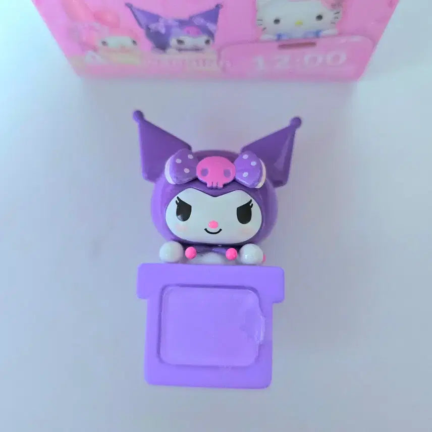 [BUNJANG] Sanrio Hyper Sweet Heart Peek-a-Boo Series Kuromi Figure / 산리오 히퍼 스위트 하트 까꿍 피규어 시리즈 쿠로미 양도